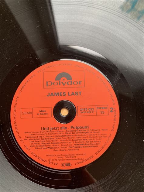 Lp Vinyl James Last Und Jetzt Alle Lp Von Polydor Ebay