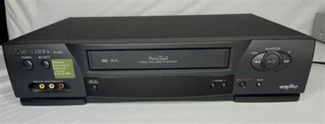 Mitsubishi Vcr Vhs Video Player Recorder Hi Fi Stereo Hs U No Remote