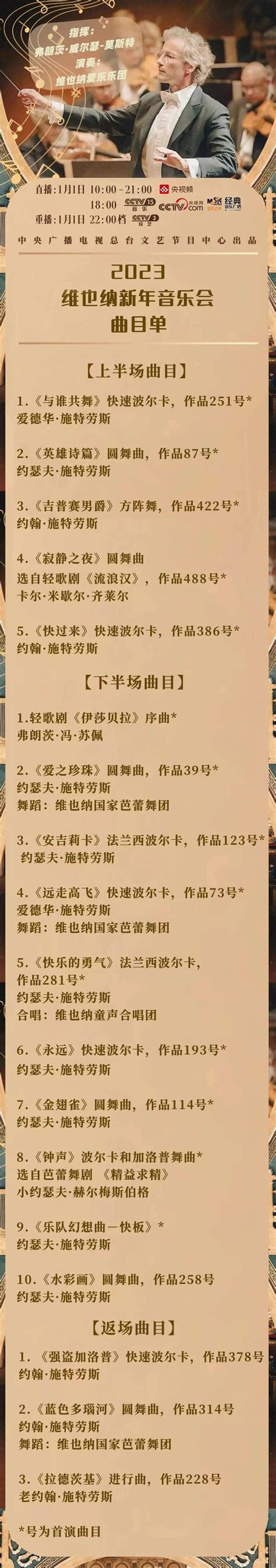 亮点提前看！总台今日转播2023维也纳新年音乐会手机新浪网