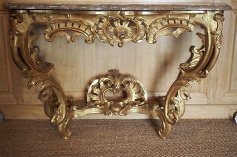 Grande Console D Poque Louis Xv En Bois Dor Konsole Konsolen Tisch