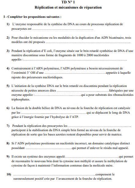 Exercices Biologie Mol Culaire S Pdf