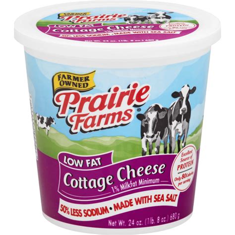 Prairie Farms Low Sodium Cottage Cheese 24 Oz Cottage Cheese