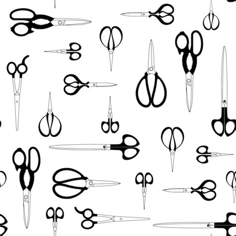 Premium Vector | Scissors_pattern_1