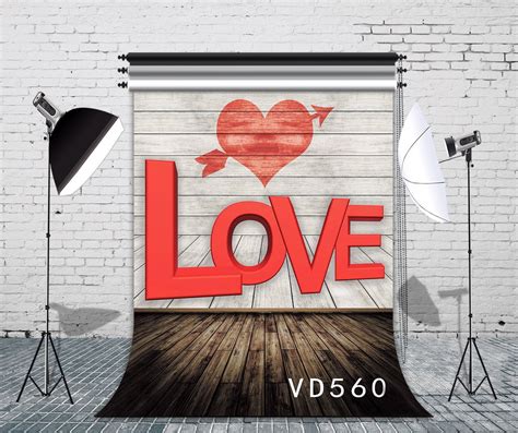 Hellodecor X Ft Valentine S Day Photography Backdrop Love Heart On The