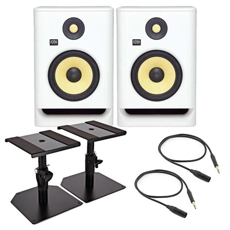 Paquete De Monitores De Estudio Krk Rokit Rp G Ruido Blanco Gear Music