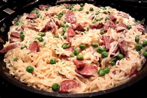 Creamy 20 Minute Ramen Sausage Skillet Recipe A Creative Way To Use