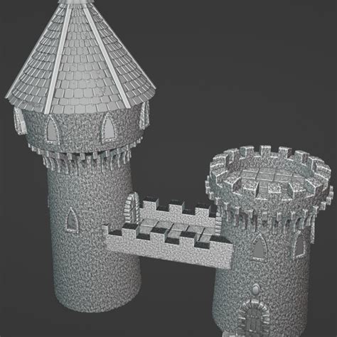 3d Printable High Elf Tower By Ystlund Miniatures