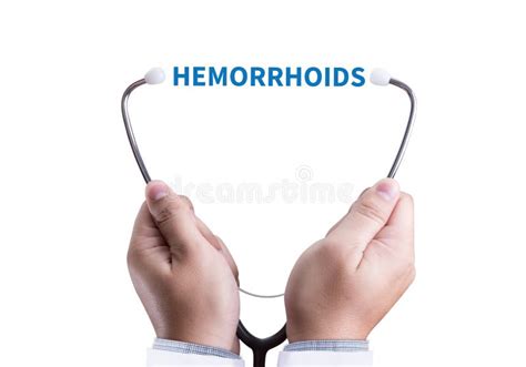 Hemorrhoids Concept Diagnosis Hemorrhoids Medical Report With Stock