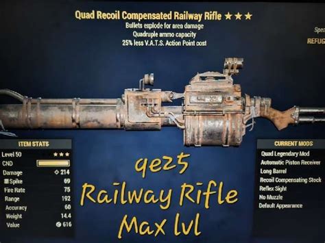 Weapon Qe25 Railway Rifle Game Items Gameflip