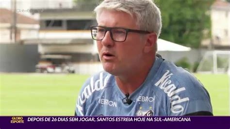 Vídeo Técnico do Santos Odair Hellmann dá entrevista exclusiva ao GE