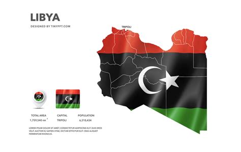 Libya Map Slide Powerpoint Tinyppt