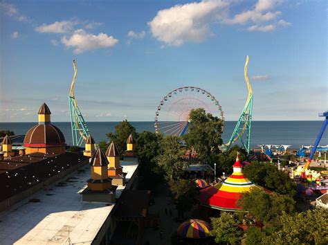 Sky Ride View Of Cedar Point Sky Ride Best Amusement Parks Cedar Point