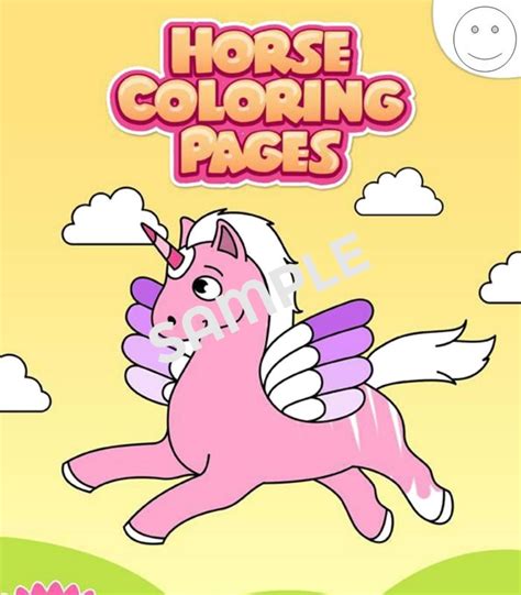 Horse Coloring Book (20 pages) - Coloring Pages