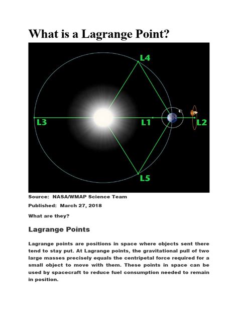 What Is A Lagrange Point | PDF