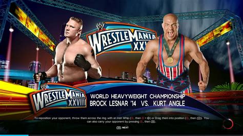 WWE 2K23 Showdown Brock Lesnar Vs Kurt Angle Full Match For The