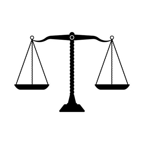 Scales Of Justice Icon Simple Style Royalty Free Vector