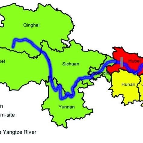 Map Of The Yangtze River Area And The Tgd Note The Base Image For