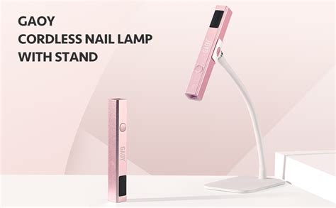 Amazon Gaoy Cordless Nail Lamp With Stand Mini Handheld Uv Light