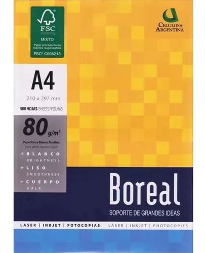 Resma A Boreal Gramos Hojas Mm X Mm Papel Obra En Venta