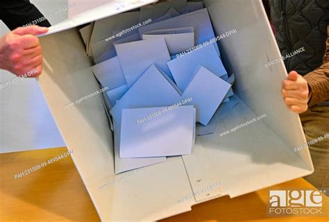 October Brandenburg L Bben A Ballot Box With Ballots For The