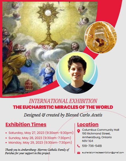 Directory of Eucharistic Miracles Exhibit Custodians – EUCHARISTIC ...