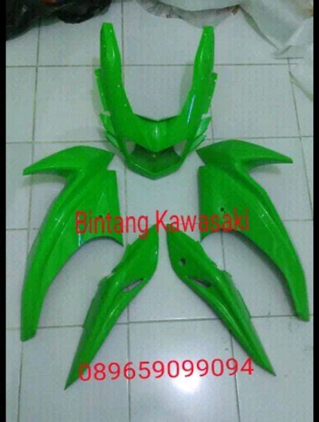 Jual Fairing Atas Ninja Rr New Coak Hijau Sayap Dan Cover Body Belakang