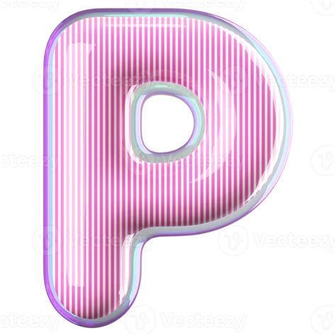 3D Font Letter P Uppercase 46643602 PNG