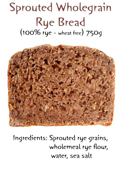 sprouted wholegrain rye bread