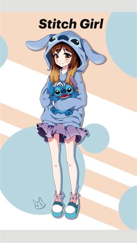 Stitch Girl | Stitch disney, Cute disney drawings, Lilo and stitch drawings