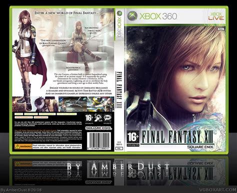 Final Fantasy Xiii Xbox Box Art Cover By Amberdust