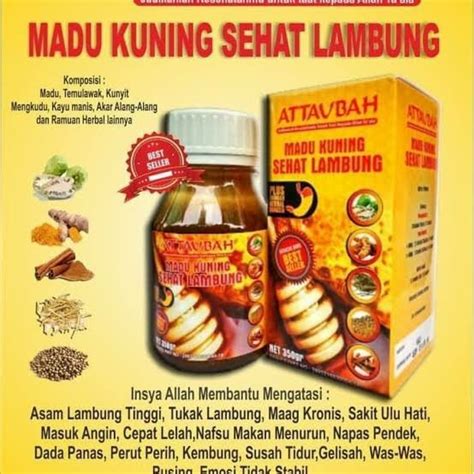 Jual Madu Kuning At Taubah Herbal Gerd Magh Sehat Obat Lambung Paling