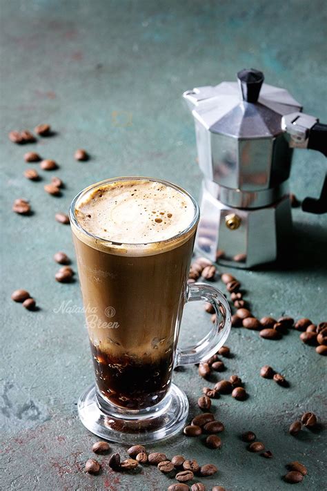 Coffee Espresso With Sparkling Water Fizzy Iced Coffee Espresso With