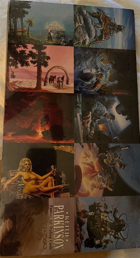 Fantasy Art Fpg S N Card Uncut Sheet Keith Parkinson