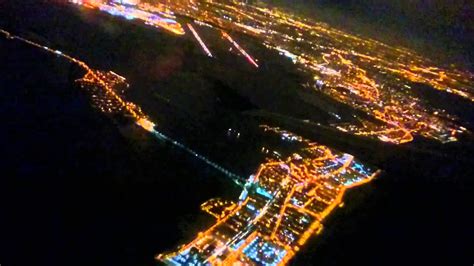 Take Off From Jfk Airport And View At Night Youtube