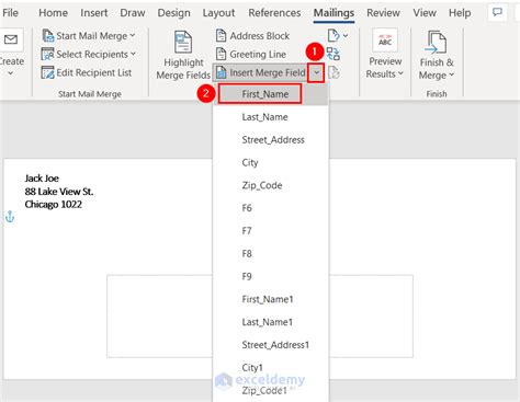 How To Mail Merge From Excel To Word Envelopes 2 Methods