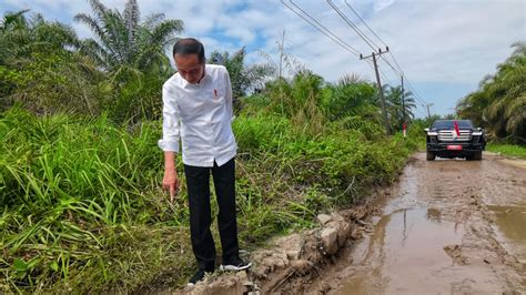 Cek Jalanan Rusak Di Sumut Jokowi Janji Perbaikan Dimulai Juli