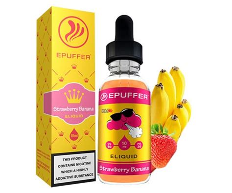 Strawberry Banana Eliquid And Vape Liquid E Liquid Epuffer Vape