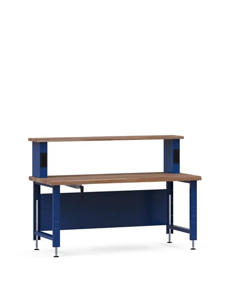 manual adjustable workbench  laminated wood top  xd