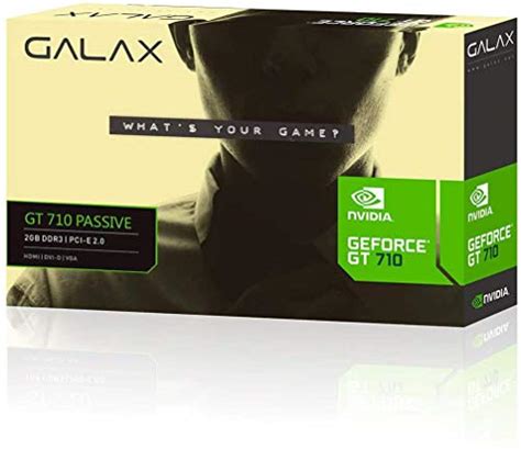 Galax Geforce Gt 710 Passive 2gb Ddr3 64 Bit Hdmi Dvi D Vga Graphics Card Grshoppingstore