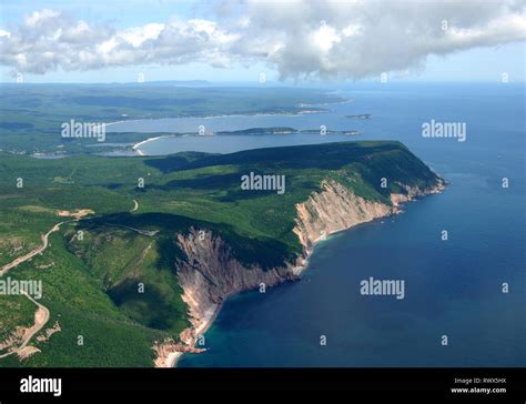 aerial, Cape Smokey, Cape Breton Island, Nova Scotia Stock Photo - Alamy