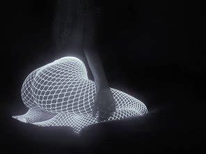 Glow In The Dark Fishnet Stockings Porn Pic