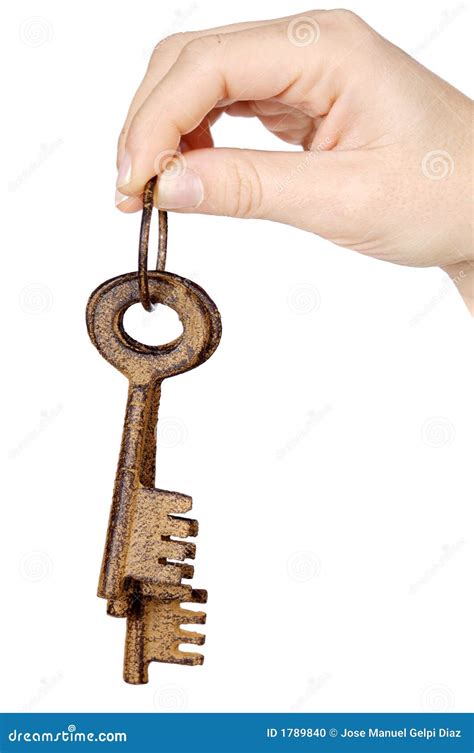 Three Keys In The Hand Stock Photo Image Of Silver Lock 1789840