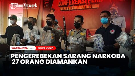 Penggerebekan Sarang Narkoba Di Kampung Bahari Tanjung Priok Orang