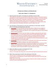 Psy 230 Note 9 Docx PSY 230 Abnormal Psychology Schizophrenia