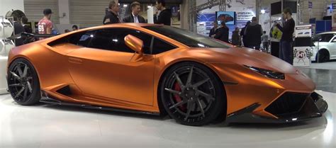 Copper Wrapped Lamborghini Huracan Gets Gaping Carbon Bodykit In Essen