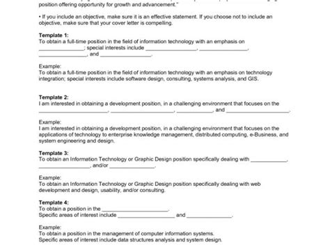 resume  job interview resume examples resume objective