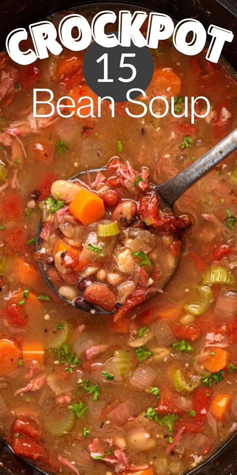 15 bean soup recipe crock pot slow cooker – Artofit