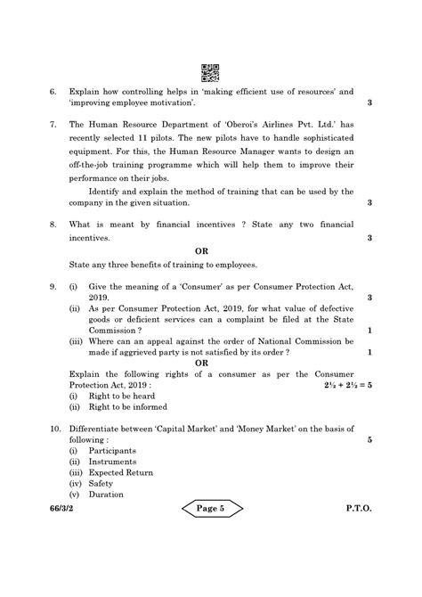 Cbse Class 12 66 3 2 Business Studies 2022 Question Paper Indcareer Docs