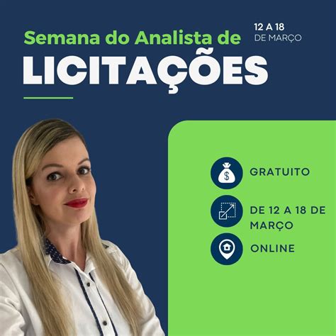 Semana Para Voc Se Tornar Um Analista De Licita O E Trabalhar De Casa