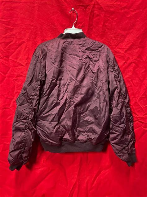 Rare Color Maroon Ma 1 Bomber Jacket Mens Fashion Coats Jackets And